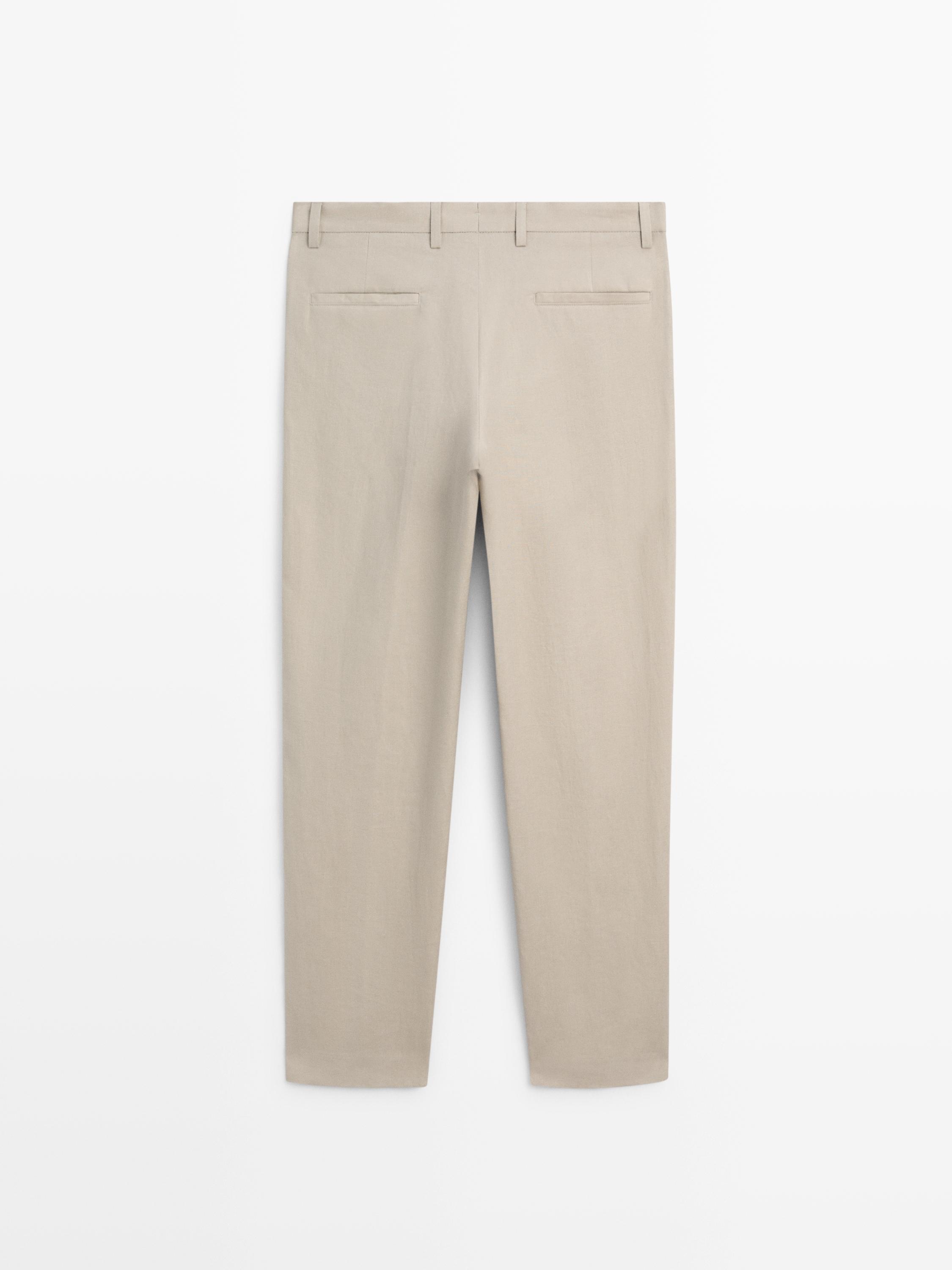 Pantalon de costume en lin